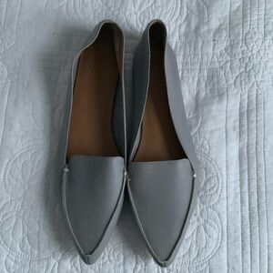 New JCrew Light Grey Loafers